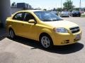 2009 Summer Yellow Chevrolet Aveo LT Sedan  photo #3