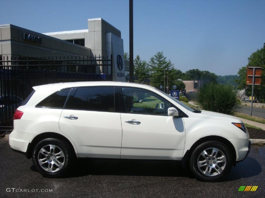 2007 MDX Technology - Aspen White Pearl / Parchment photo #3