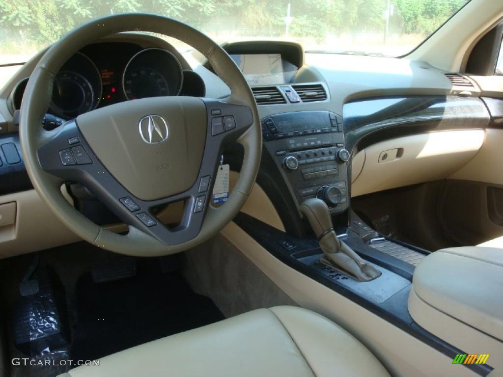 2007 MDX Technology - Aspen White Pearl / Parchment photo #10