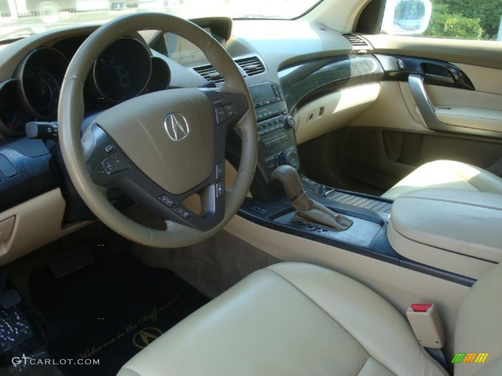 2007 MDX Technology - Aspen White Pearl / Parchment photo #12