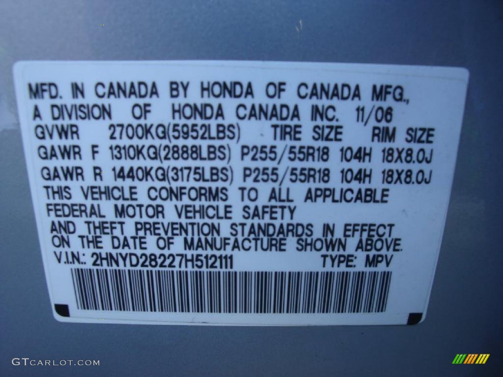 2007 MDX  - Billet Silver Metallic / Taupe photo #17