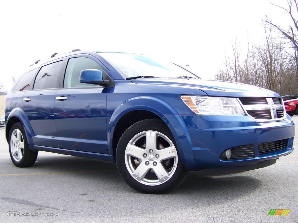 2009 Journey R/T - Deep Water Blue Pearl / Dark Slate Gray/Light Graystone photo #9