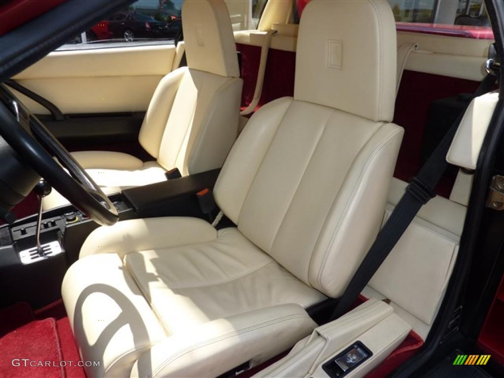 Cream Interior 1986 Ferrari Testarossa Standard Testarossa Model Photo #32857257