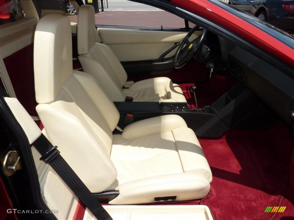 Cream Interior 1986 Ferrari Testarossa Standard Testarossa Model Photo #32857433