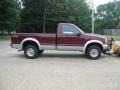 2000 Dark Toreador Red Metallic Ford F250 Super Duty XLT Regular Cab 4x4  photo #3