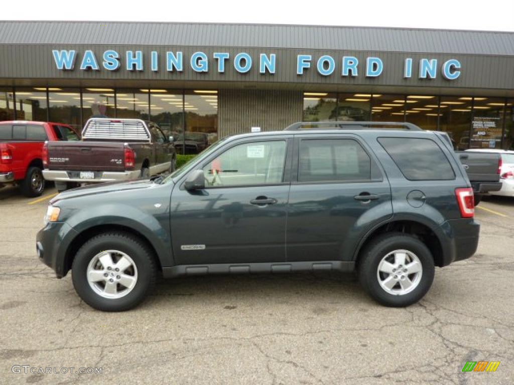 2008 Escape XLT V6 - Black Pearl Slate Metallic / Stone photo #1