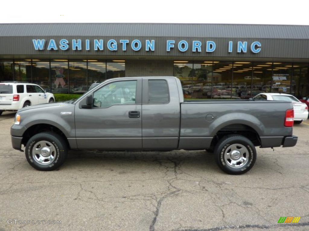 2007 F150 XL SuperCab 4x4 - Dark Shadow Grey Metallic / Medium Flint photo #1