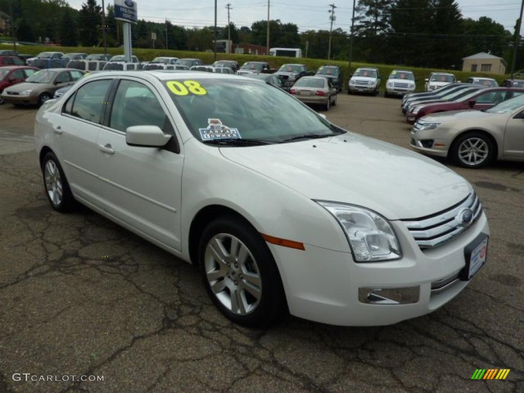 2008 Fusion SEL V6 AWD - White Suede / Charcoal Black photo #6