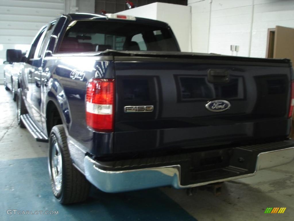 2005 F150 XLT SuperCab 4x4 - True Blue Metallic / Medium Flint/Dark Flint Grey photo #2