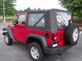 2010 Flame Red Jeep Wrangler Sport 4x4  photo #2