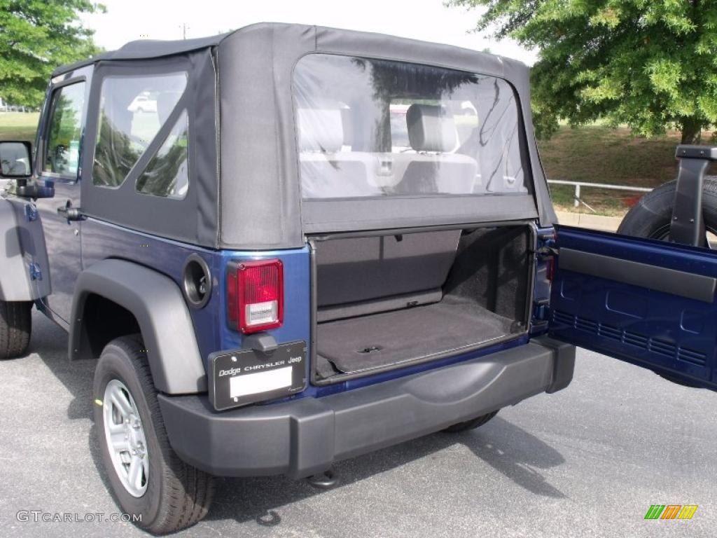 2010 Wrangler Sport 4x4 - Deep Water Blue Pearl / Dark Slate Gray/Medium Slate Gray photo #8