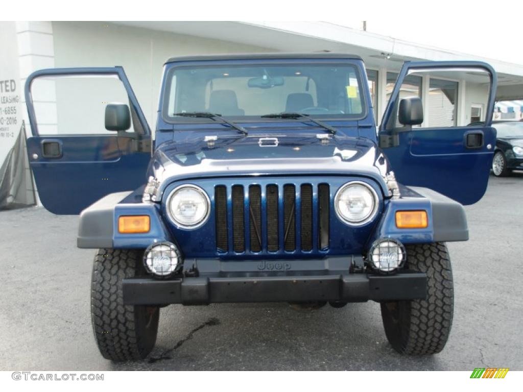 2004 Wrangler Sport 4x4 - Patriot Blue Pearl / Dark Slate Gray photo #12