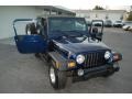 2004 Patriot Blue Pearl Jeep Wrangler Sport 4x4  photo #15