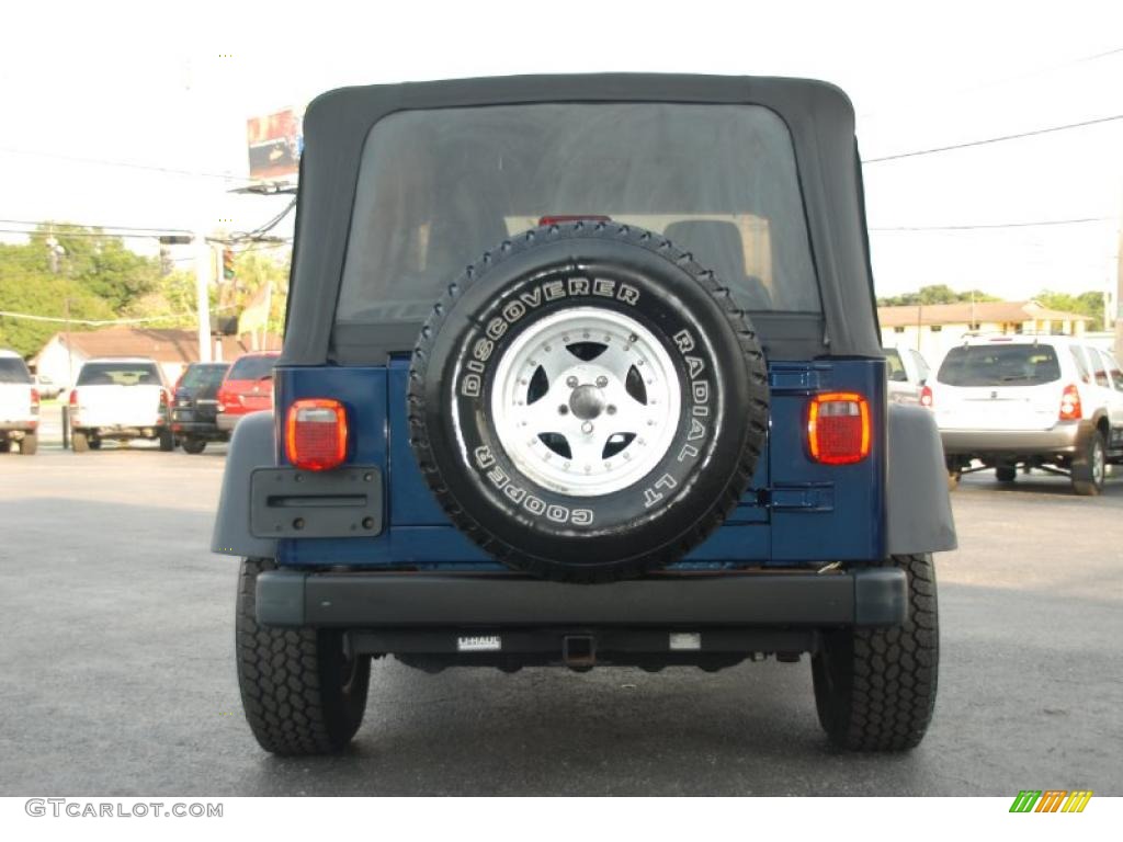 2004 Wrangler Sport 4x4 - Patriot Blue Pearl / Dark Slate Gray photo #17