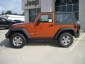 2010 Mango Tango Pearl Jeep Wrangler Rubicon 4x4  photo #3