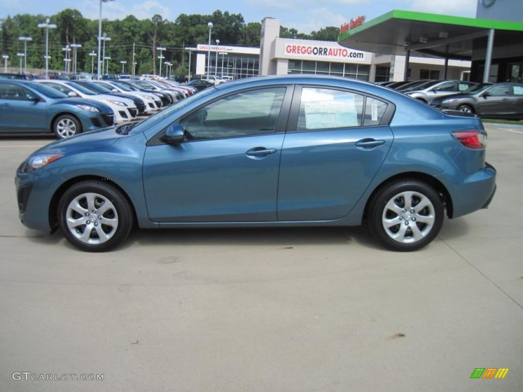2010 MAZDA3 i Sport 4 Door - Gunmetal Blue Mica / Black photo #3