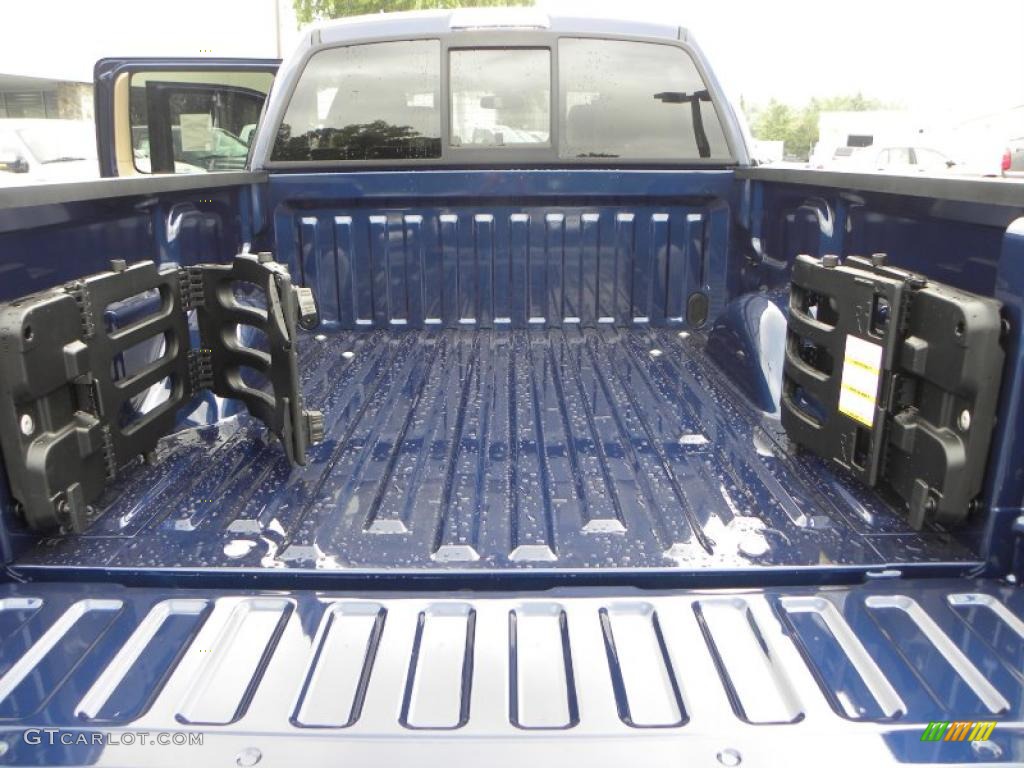 2010 F150 Lariat SuperCrew - Dark Blue Pearl Metallic / Tan photo #16