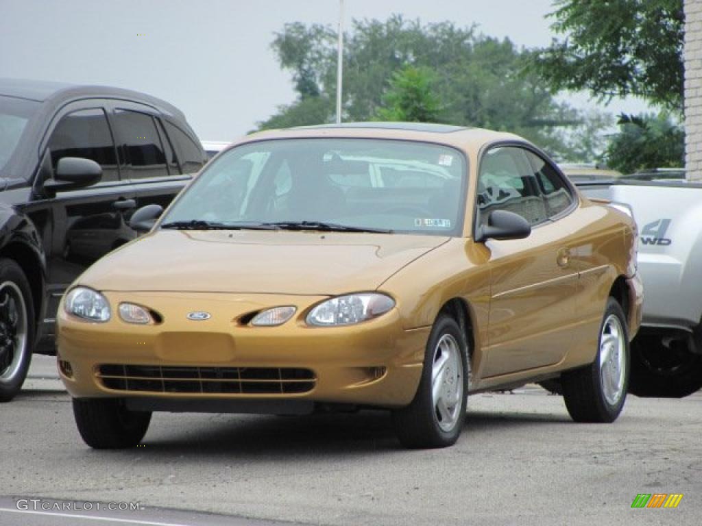 2001 Escort ZX2 Coupe - Sunray Gold Metallic / Dark Charcoal photo #3