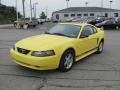 2003 Zinc Yellow Ford Mustang V6 Coupe  photo #6