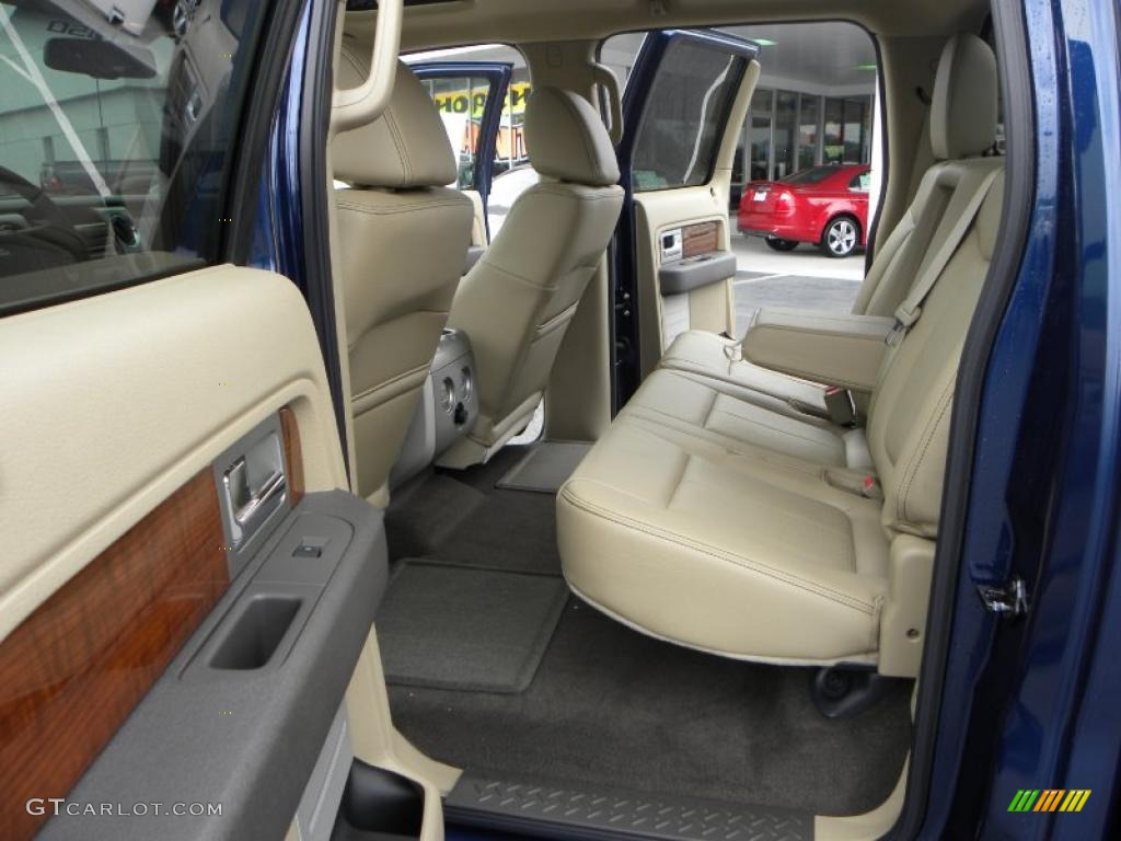 2010 F150 Lariat SuperCrew - Dark Blue Pearl Metallic / Tan photo #10
