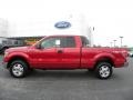 2010 Red Candy Metallic Ford F150 XLT SuperCab 4x4  photo #5