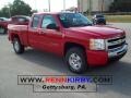 2010 Victory Red Chevrolet Silverado 1500 LT Extended Cab 4x4  photo #1