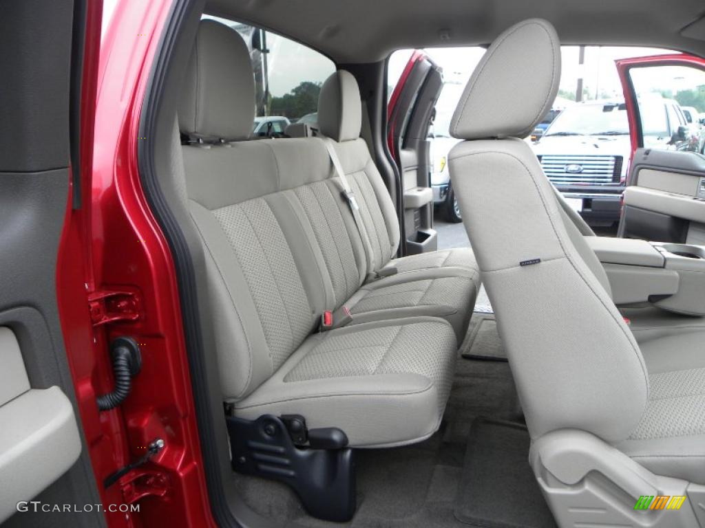 2010 F150 XLT SuperCab 4x4 - Red Candy Metallic / Medium Stone photo #11