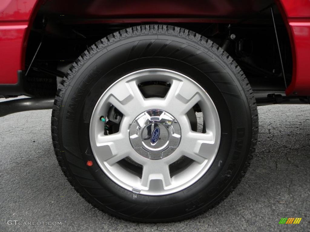 2010 F150 XLT SuperCab 4x4 - Red Candy Metallic / Medium Stone photo #13