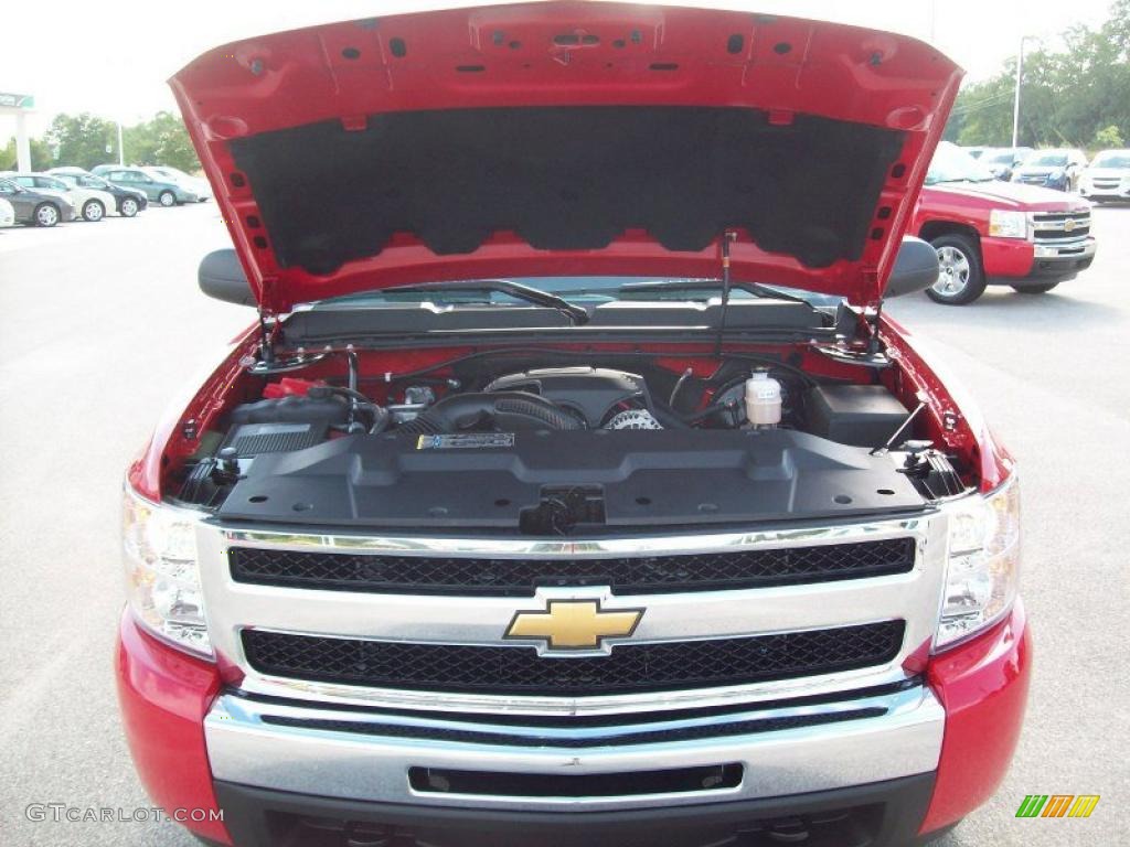 2010 Silverado 1500 LT Extended Cab 4x4 - Victory Red / Dark Titanium photo #17