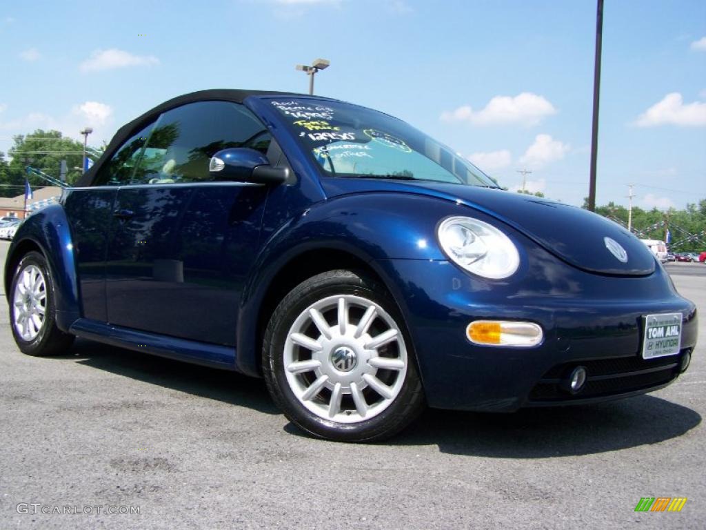 2004 New Beetle GLS Convertible - Galactic Blue Metallic / Cream Beige photo #1