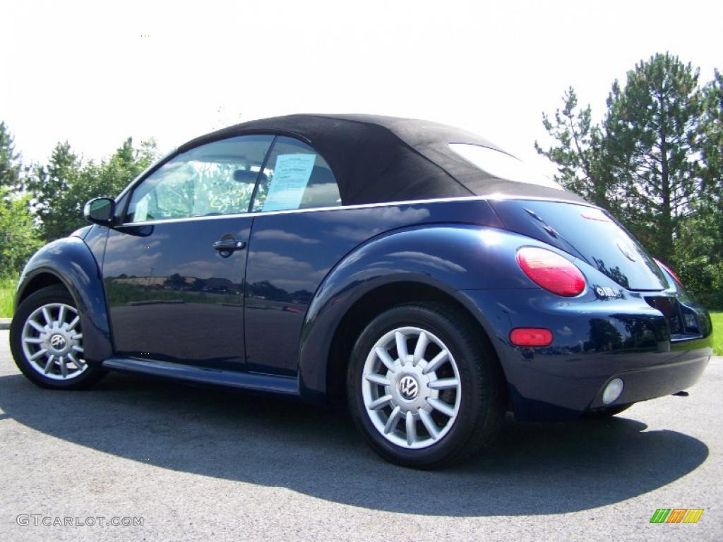 2004 New Beetle GLS Convertible - Galactic Blue Metallic / Cream Beige photo #4