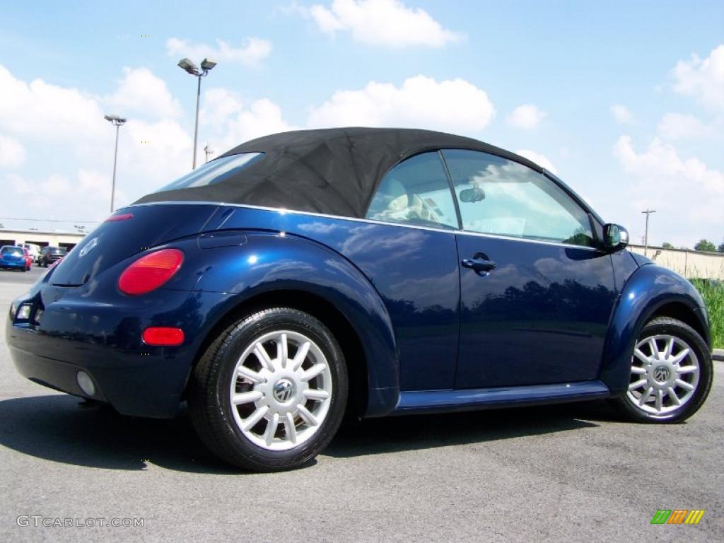 2004 New Beetle GLS Convertible - Galactic Blue Metallic / Cream Beige photo #7