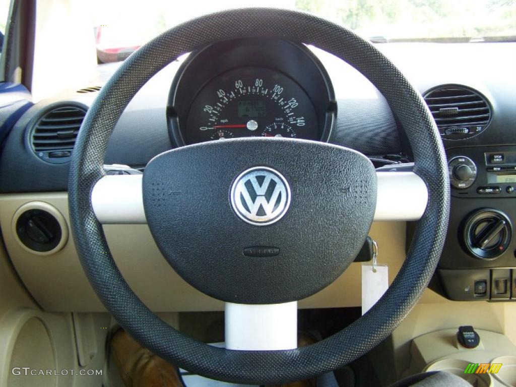 2004 New Beetle GLS Convertible - Galactic Blue Metallic / Cream Beige photo #20
