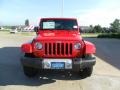 2010 Flame Red Jeep Wrangler Unlimited Sahara 4x4  photo #2