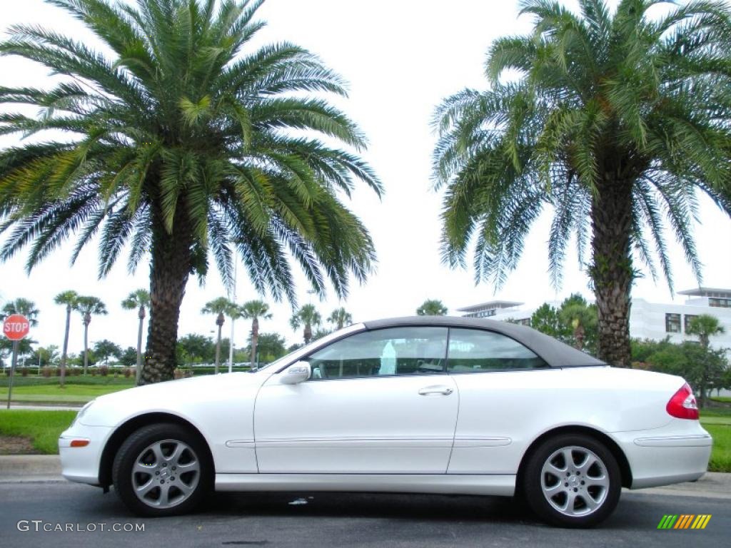 2004 CLK 320 Cabriolet - Alabaster White / Ash photo #1