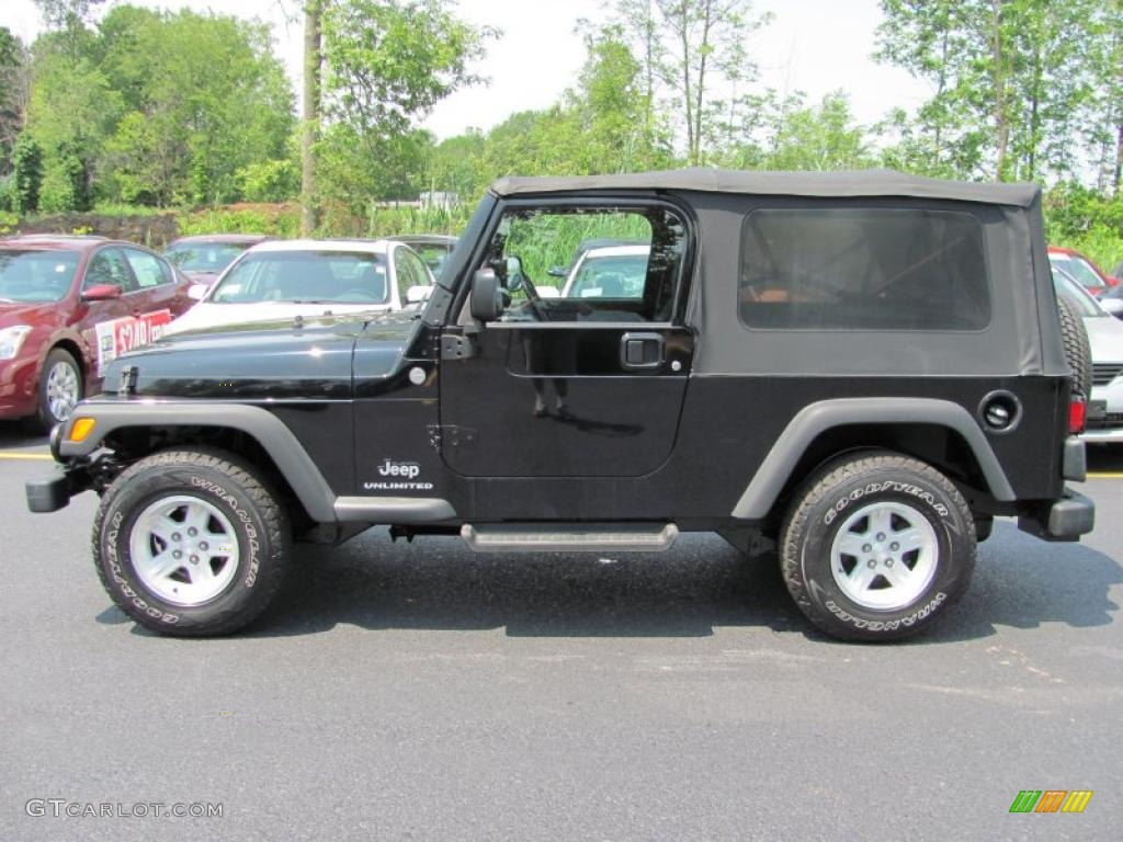 2004 Wrangler Unlimited 4x4 - Black / Dark Slate Gray photo #12