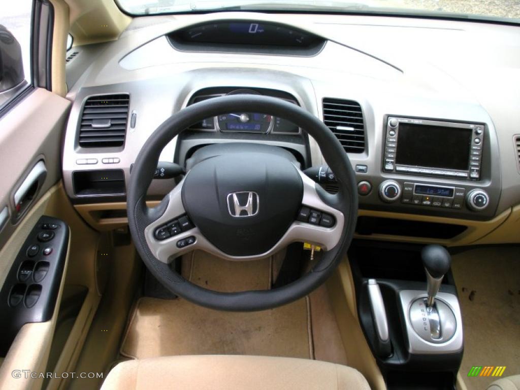 2006 Civic Hybrid Sedan - Galaxy Gray Metallic / Ivory photo #18