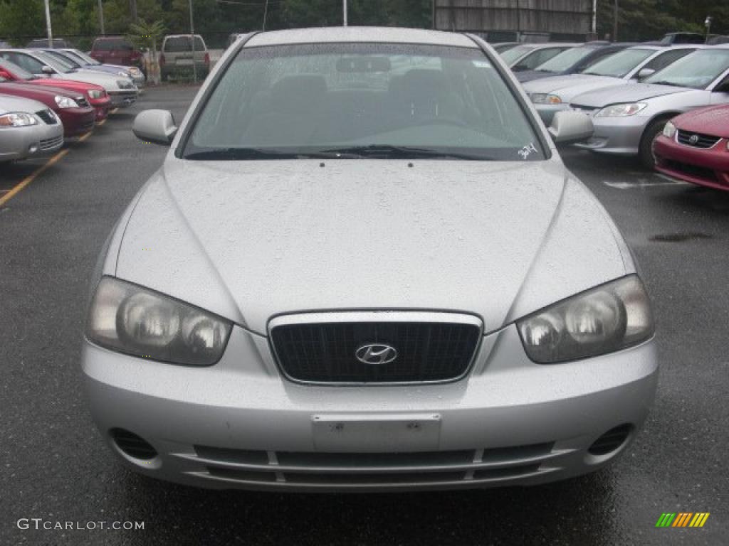 2002 Elantra GLS Sedan - Silver Pewter / Gray photo #1