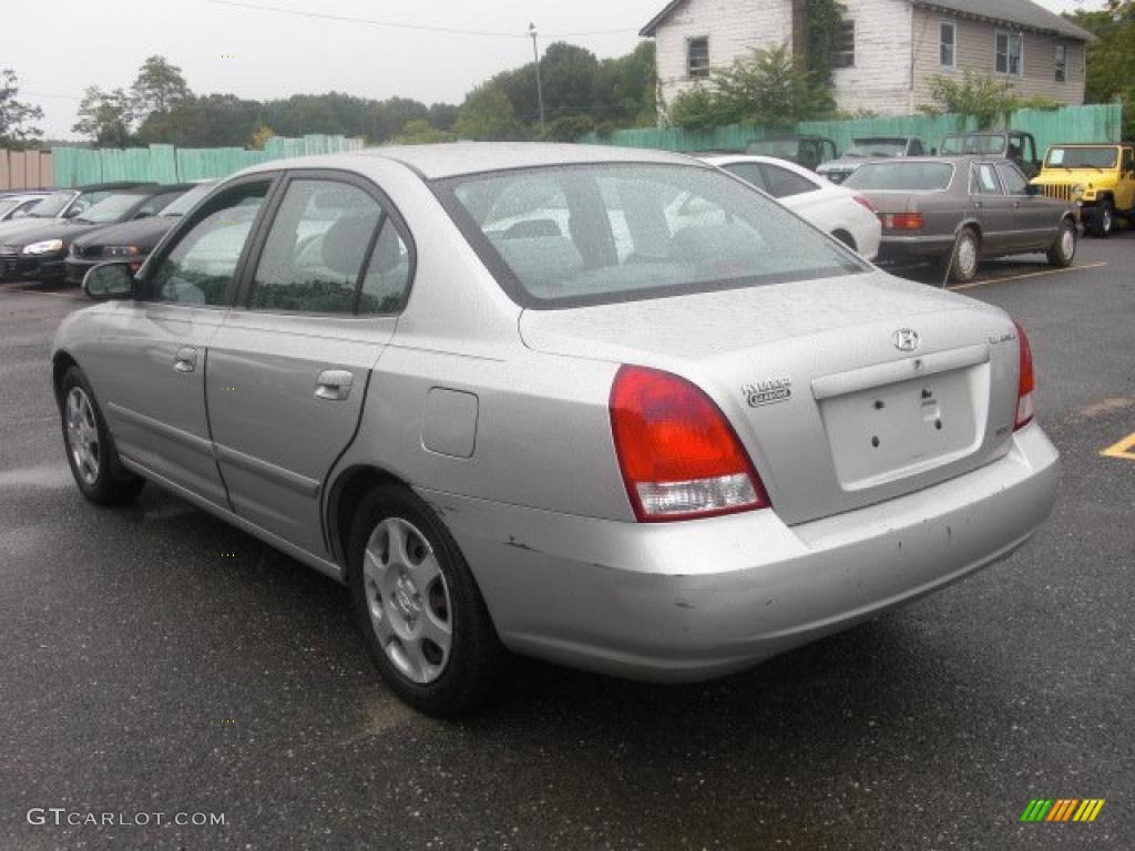 2002 Elantra GLS Sedan - Silver Pewter / Gray photo #5