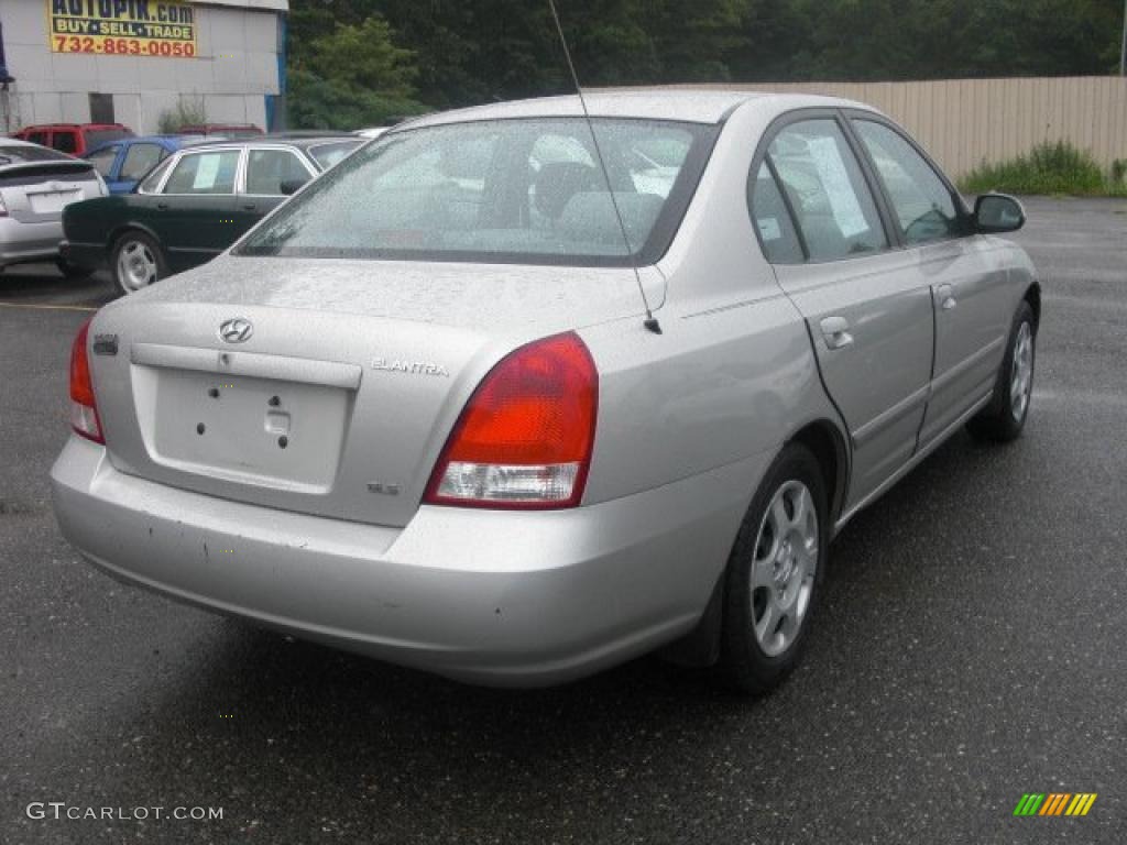 2002 Elantra GLS Sedan - Silver Pewter / Gray photo #7