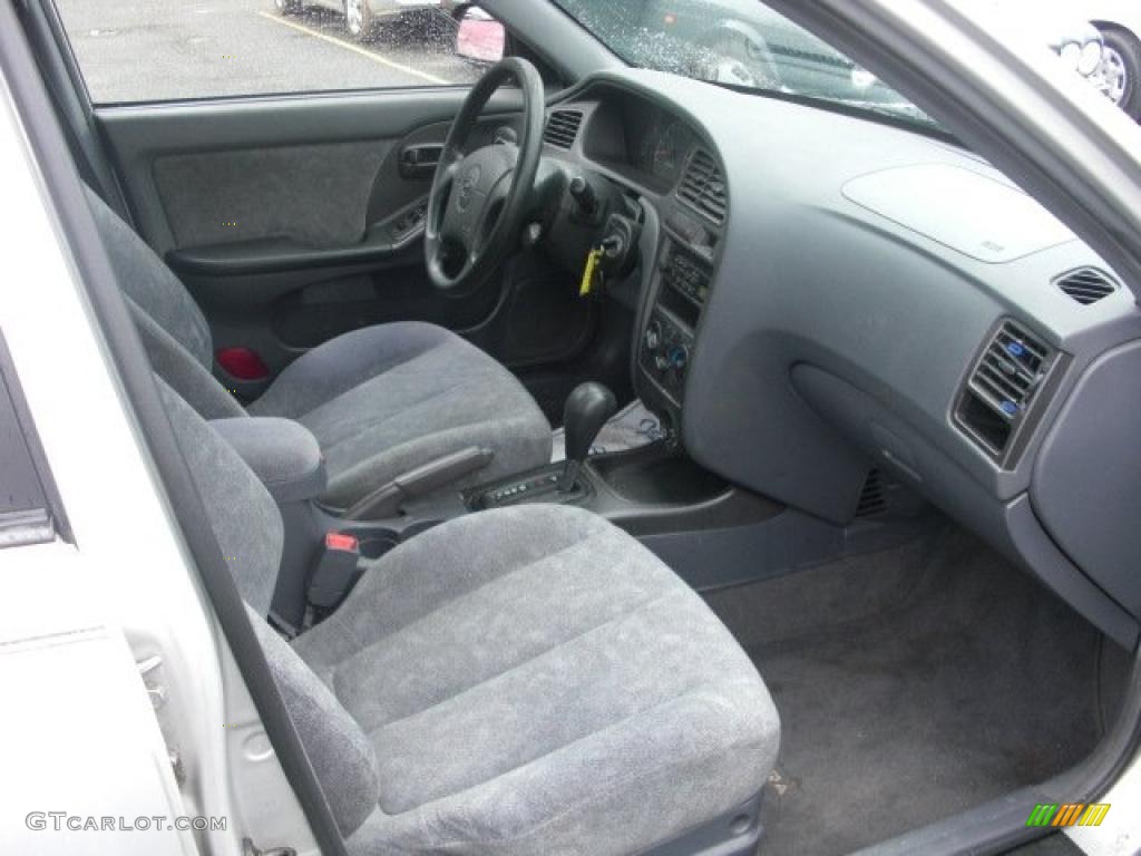 2002 Elantra GLS Sedan - Silver Pewter / Gray photo #10