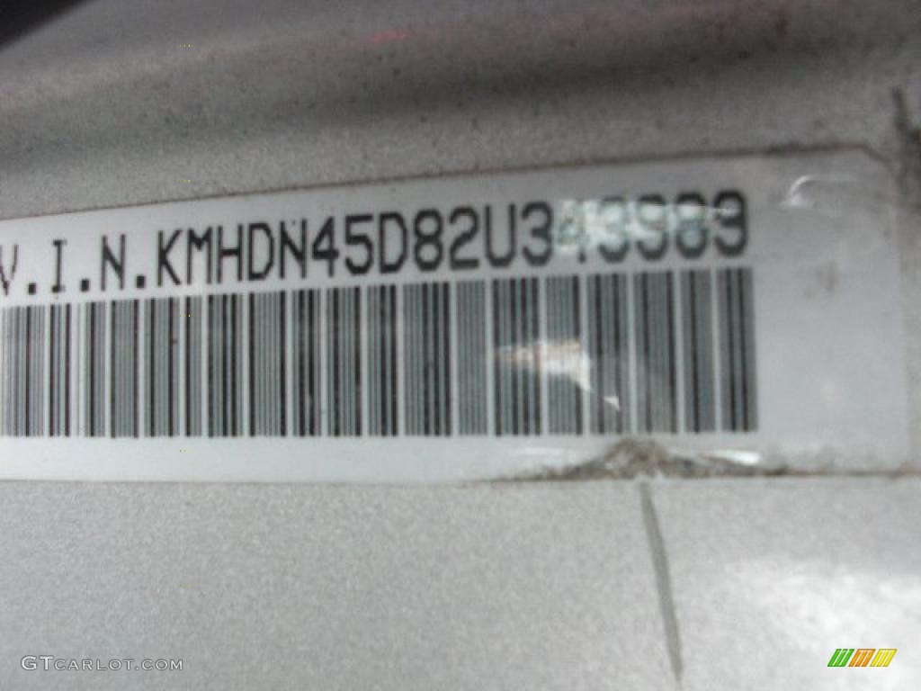 2002 Elantra GLS Sedan - Silver Pewter / Gray photo #15