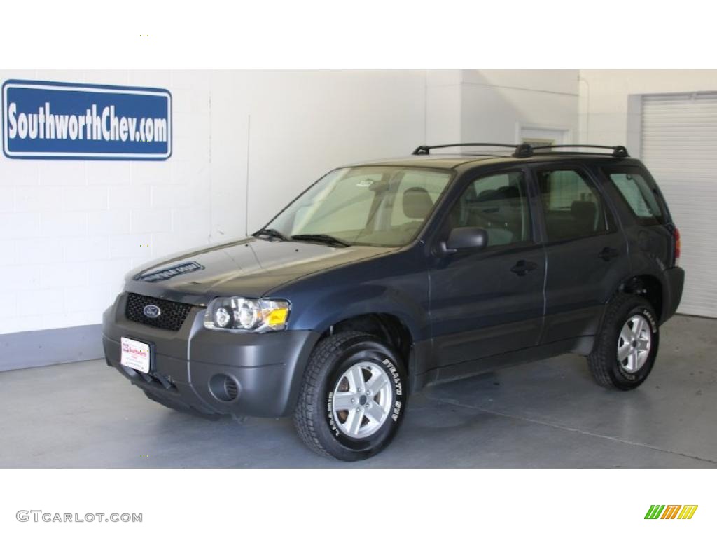 2005 Escape XLS - Norsea Blue Metallic / Medium/Dark Pebble Beige photo #1