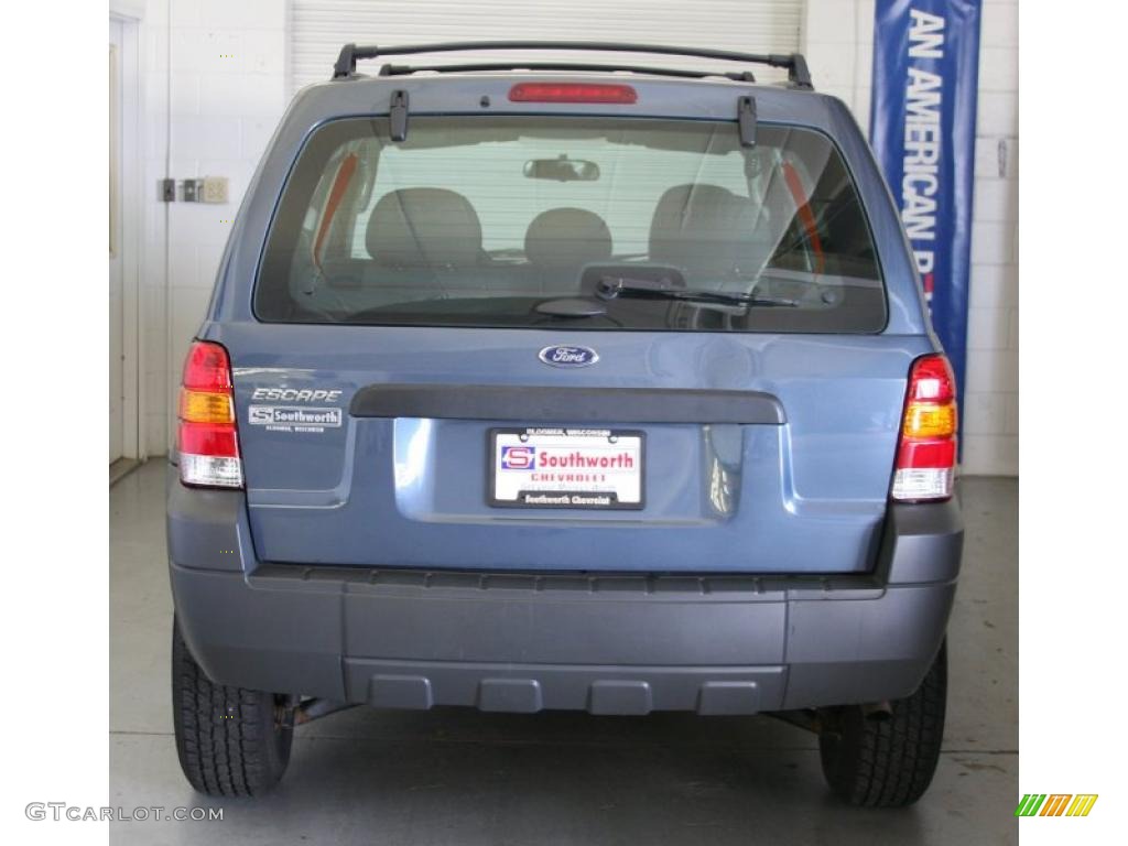 2005 Escape XLS - Norsea Blue Metallic / Medium/Dark Pebble Beige photo #3