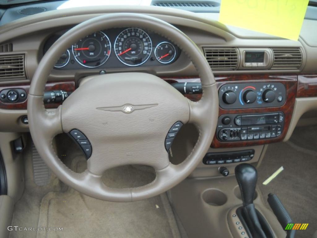 2002 Sebring LXi Convertible - Onyx Green Pearl / Sandstone photo #14