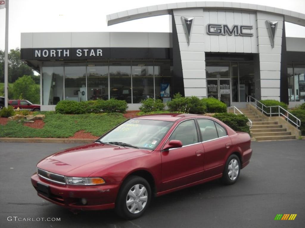 2000 Galant ES - Patriot Red Pearl / Gray photo #1