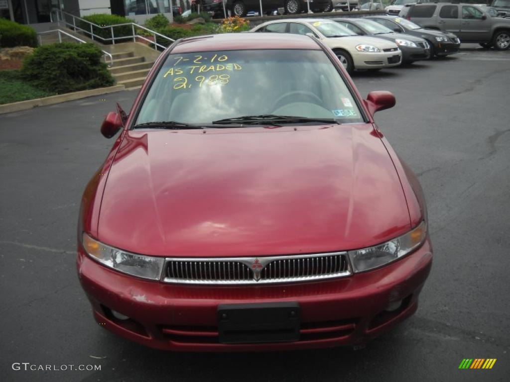 2000 Galant ES - Patriot Red Pearl / Gray photo #2