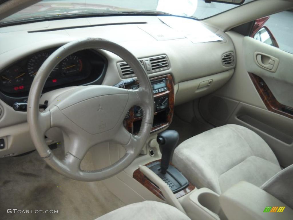 2000 Galant ES - Patriot Red Pearl / Gray photo #10