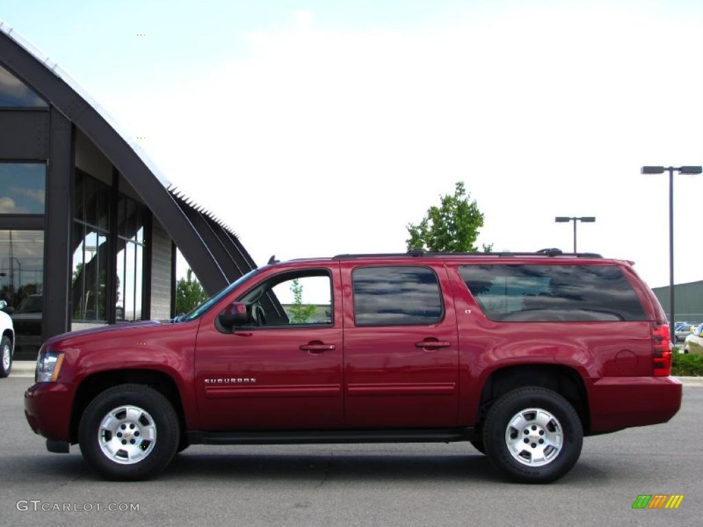 2010 Suburban LT 4x4 - Red Jewel Tintcoat / Ebony photo #1