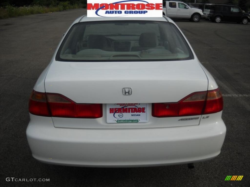 1999 Accord LX Sedan - Taffeta White / Gray photo #4